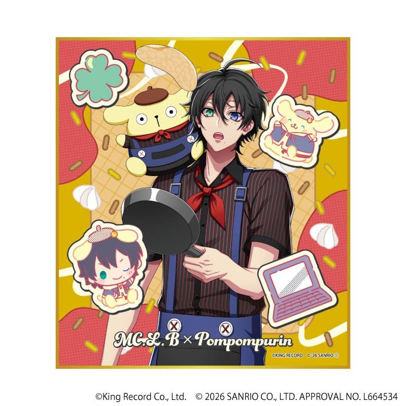 ミニ色紙「ヒプノシスマイク SANRIO NAKAYOKU EDIT」01/コンプリートセット(全9種)(コラボイラスト)