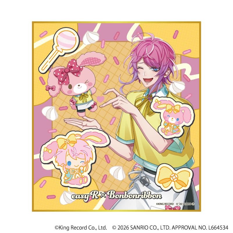 ミニ色紙「ヒプノシスマイク SANRIO NAKAYOKU EDIT」01/コンプリートセット(全9種)(コラボイラスト)