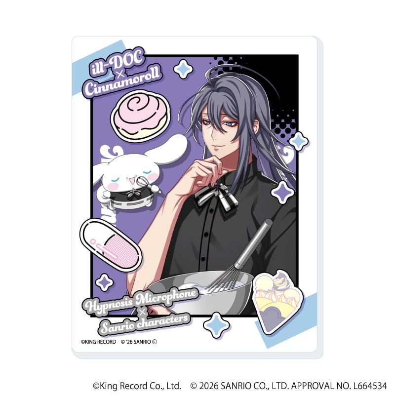 アクリルカード「ヒプノシスマイク SANRIO NAKAYOKU EDIT」04/コンプリートセット(全9種)(コラボイラスト)