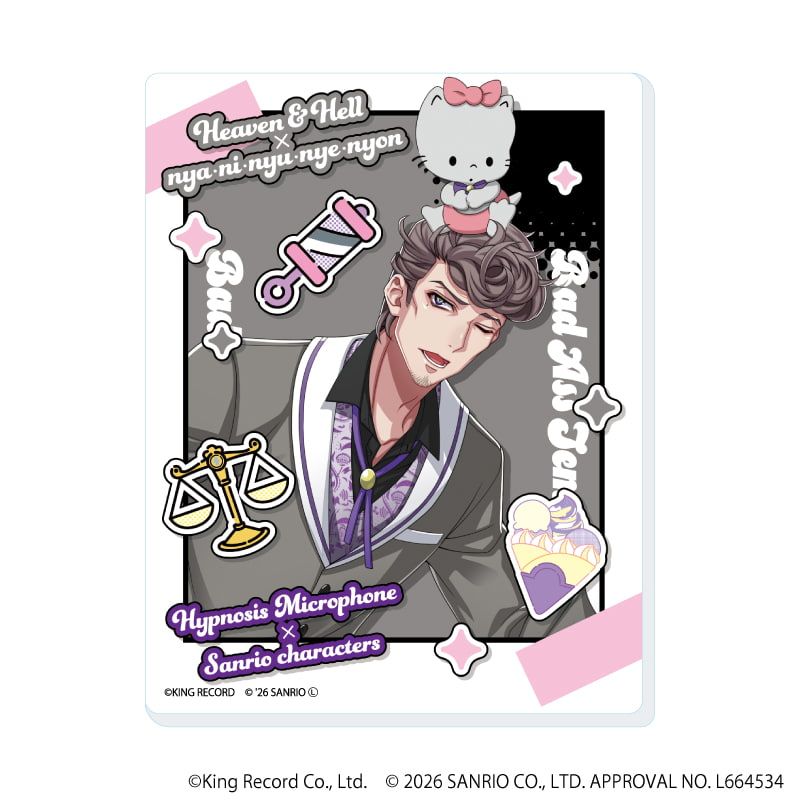 アクリルカード「ヒプノシスマイク SANRIO NAKAYOKU EDIT」04/コンプリートセット(全9種)(コラボイラスト)