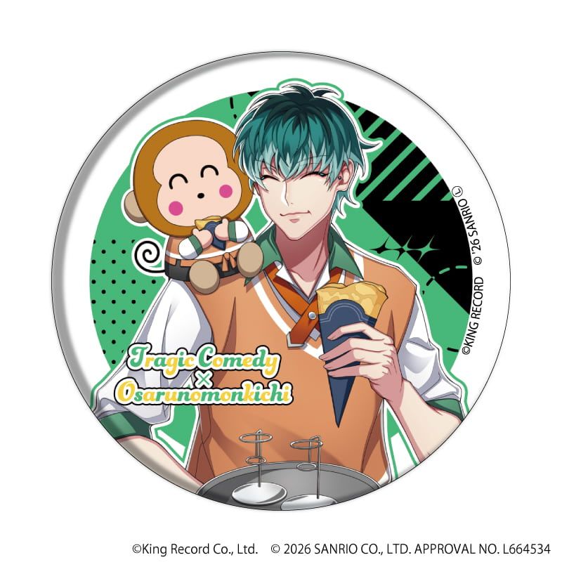 缶バッジ「ヒプノシスマイク SANRIO NAKAYOKU EDIT」02/コンプリートセット(全9種)(コラボイラスト)