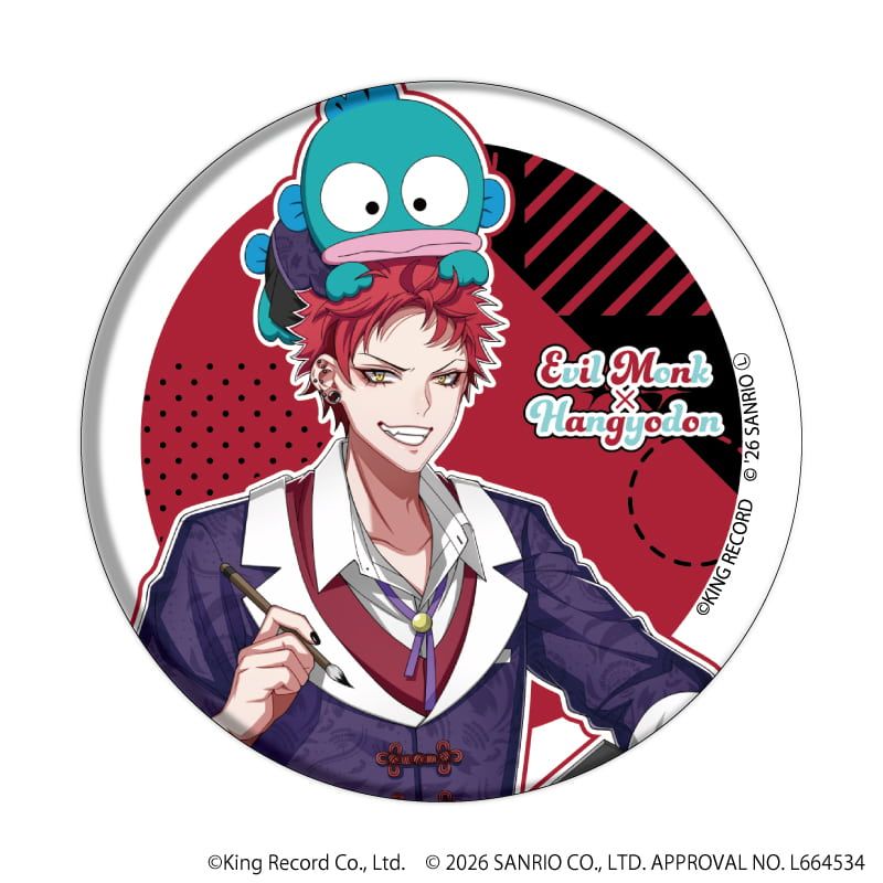 缶バッジ「ヒプノシスマイク SANRIO NAKAYOKU EDIT」02/コンプリートセット(全9種)(コラボイラスト)