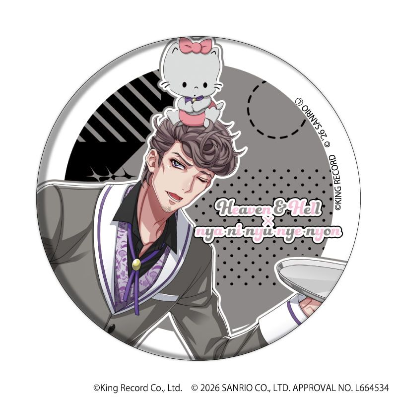 缶バッジ「ヒプノシスマイク SANRIO NAKAYOKU EDIT」02/コンプリートセット(全9種)(コラボイラスト)