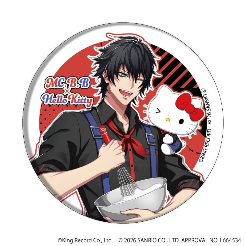 缶バッジ「ヒプノシスマイク SANRIO NAKAYOKU EDIT」01/コンプリートセット(全9種)(コラボイラスト)