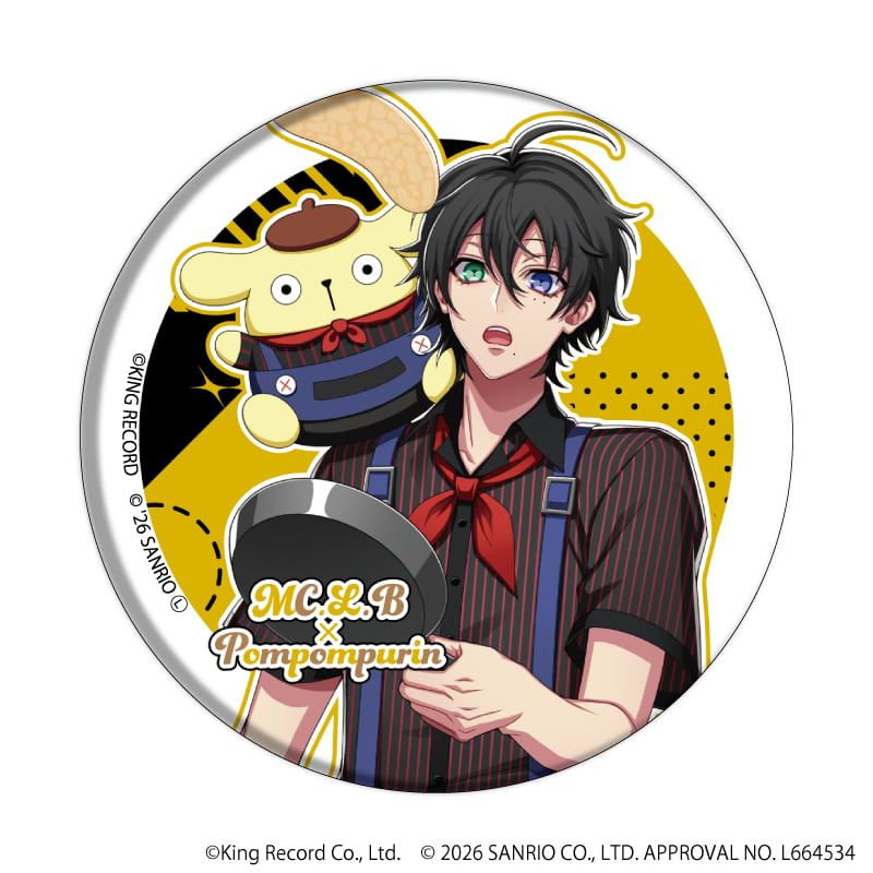 缶バッジ「ヒプノシスマイク SANRIO NAKAYOKU EDIT」01/コンプリートセット(全9種)(コラボイラスト)