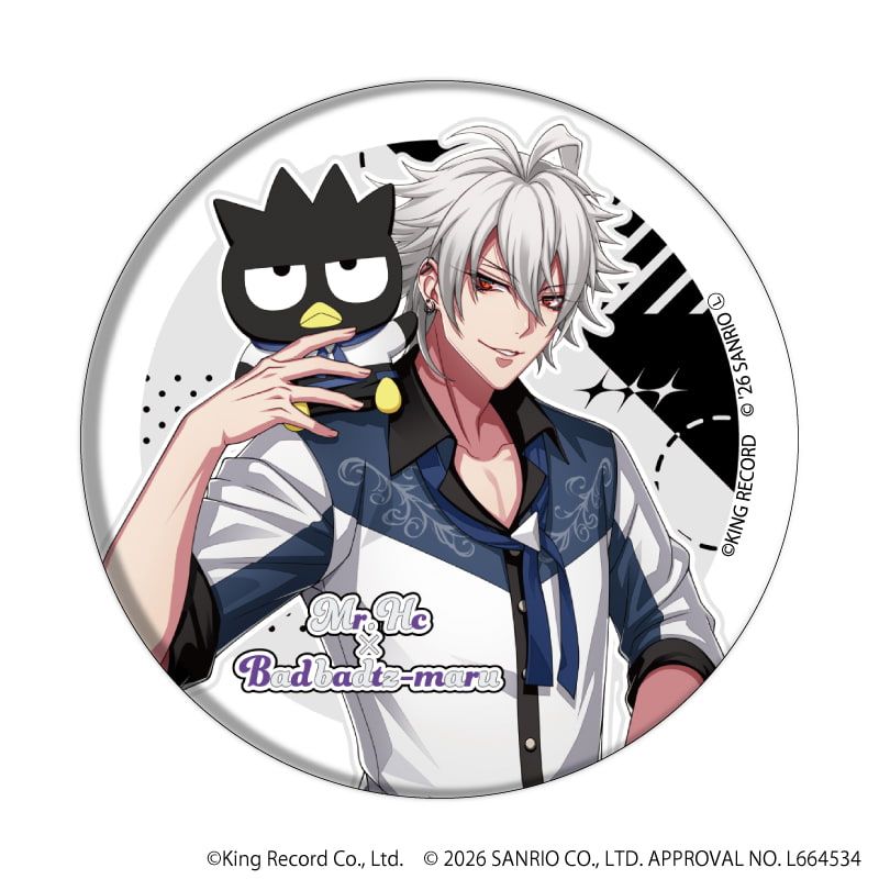 缶バッジ「ヒプノシスマイク SANRIO NAKAYOKU EDIT」01/コンプリートセット(全9種)(コラボイラスト)