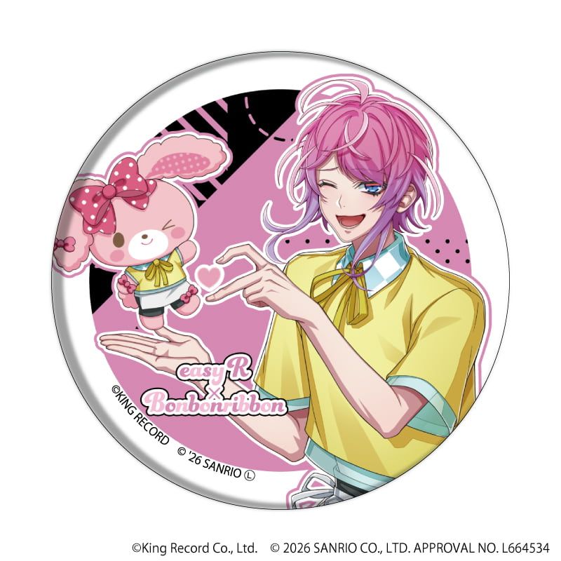 缶バッジ「ヒプノシスマイク SANRIO NAKAYOKU EDIT」01/コンプリートセット(全9種)(コラボイラスト)