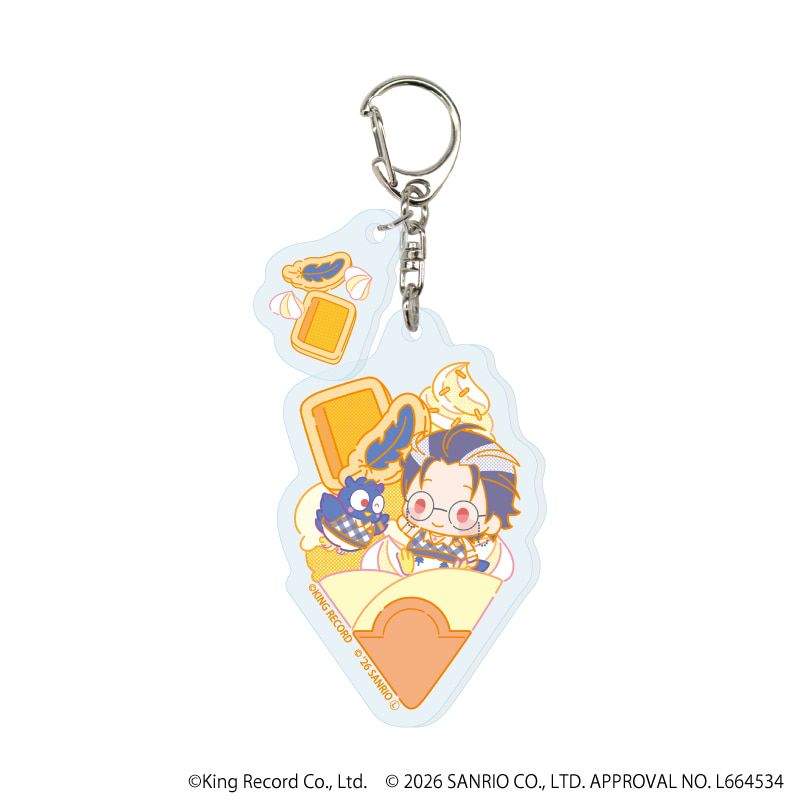 パーツ付きアクリルキーホルダー「ヒプノシスマイク SANRIO NAKAYOKU EDIT」02/ブラインド(9種)(コラボイラスト)