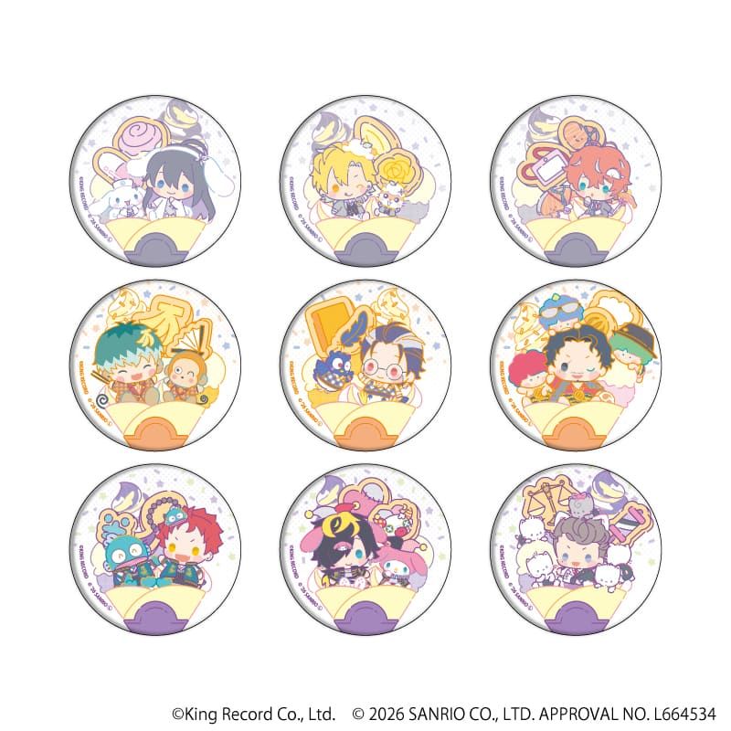 缶バッジ「ヒプノシスマイク SANRIO NAKAYOKU EDIT」04/ブラインド(9種)(コラボイラスト)