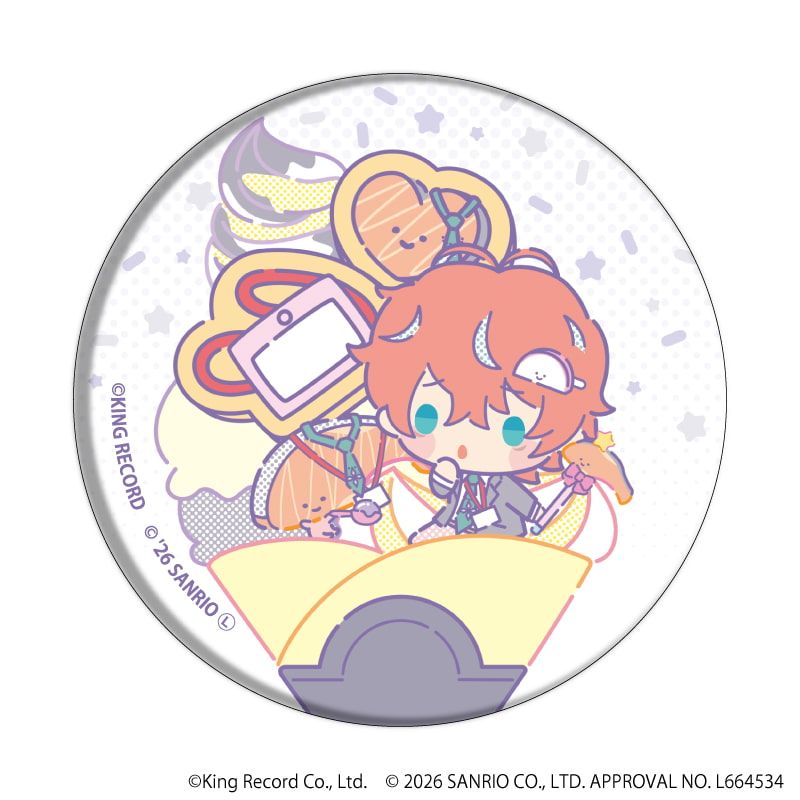 缶バッジ「ヒプノシスマイク SANRIO NAKAYOKU EDIT」04/ブラインド(9種)(コラボイラスト)