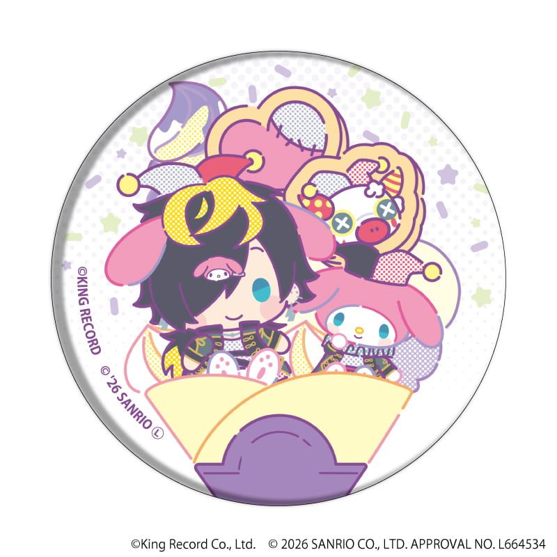 缶バッジ「ヒプノシスマイク SANRIO NAKAYOKU EDIT」04/ブラインド(9種)(コラボイラスト)