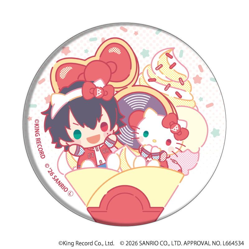 缶バッジ「ヒプノシスマイク SANRIO NAKAYOKU EDIT」03/ブラインド(9種)(コラボイラスト)