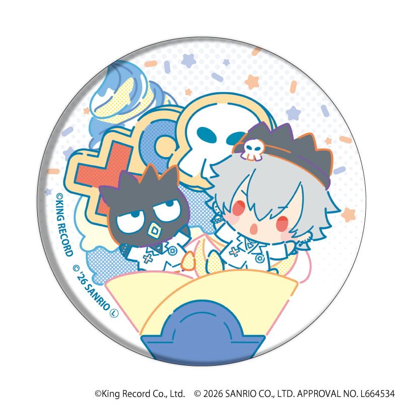 缶バッジ「ヒプノシスマイク SANRIO NAKAYOKU EDIT」03/ブラインド(9種)(コラボイラスト)