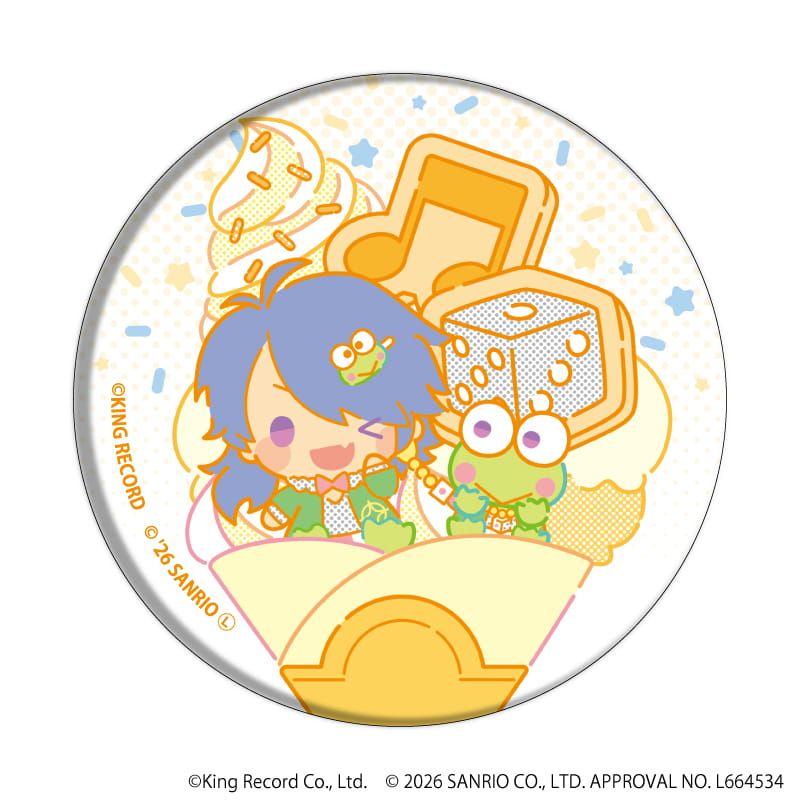 缶バッジ「ヒプノシスマイク SANRIO NAKAYOKU EDIT」03/ブラインド(9種)(コラボイラスト)