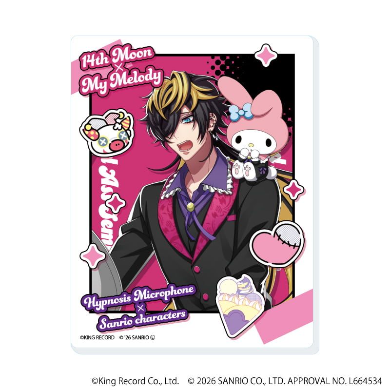 アクリルカード「ヒプノシスマイク SANRIO NAKAYOKU EDIT」04/ブラインド(9種)(コラボイラスト)