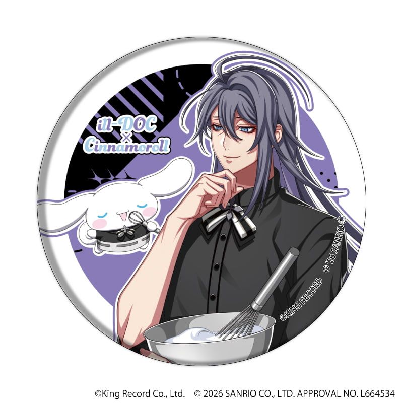 缶バッジ「ヒプノシスマイク SANRIO NAKAYOKU EDIT」02/ブラインド(9種)(コラボイラスト)