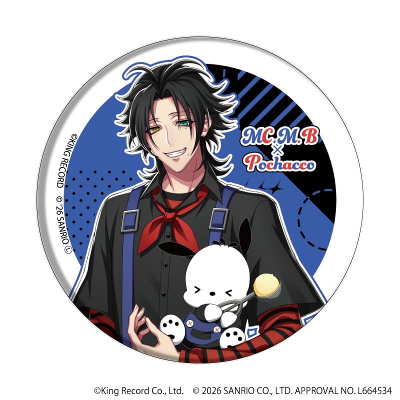 缶バッジ「ヒプノシスマイク SANRIO NAKAYOKU EDIT」01/ブラインド(9種)(コラボイラスト)