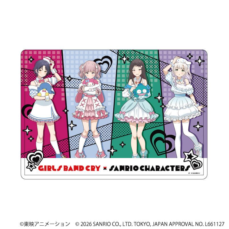 キャラクリアケース「ガールズバンドクライ×サンリオキャラクターズ」02/等身デザイン ダイヤモンドダストVer.(コラボイラスト)