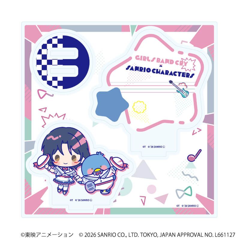 アクリルスタンドプレート「ガールズバンドクライ×サンリオキャラクターズ」07/ナナ×タキシードサム(コラボイラスト)