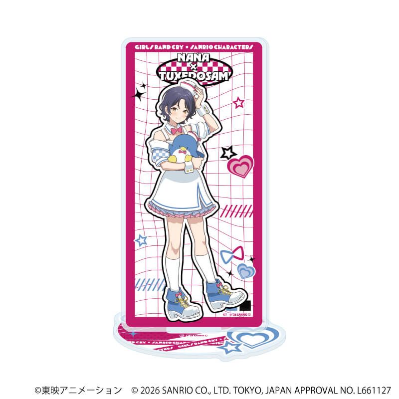 アクリルスタンド「ガールズバンドクライ×サンリオキャラクターズ」16/ナナ×タキシードサム(コラボイラスト)