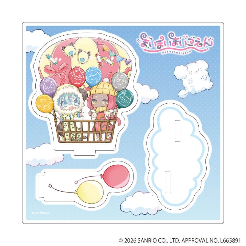 アクリルスタンドプレート「まいまいまいごえん」77/ダイヤ＆アキ(ミニキャライラスト)