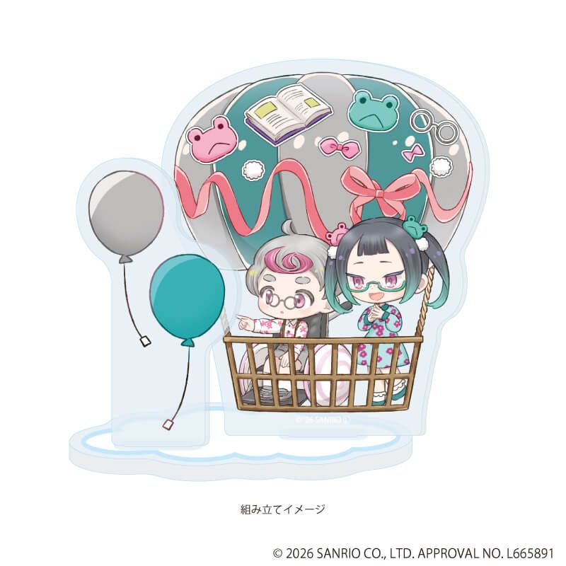 アクリルスタンドプレート「まいまいまいごえん」76/マモル＆リンリン(ミニキャライラスト)