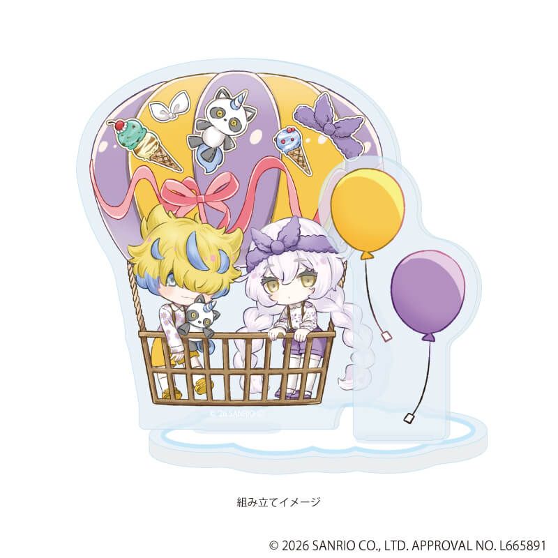 アクリルスタンドプレート「まいまいまいごえん」73/カナタ＆ゾーヤ(ミニキャライラスト)