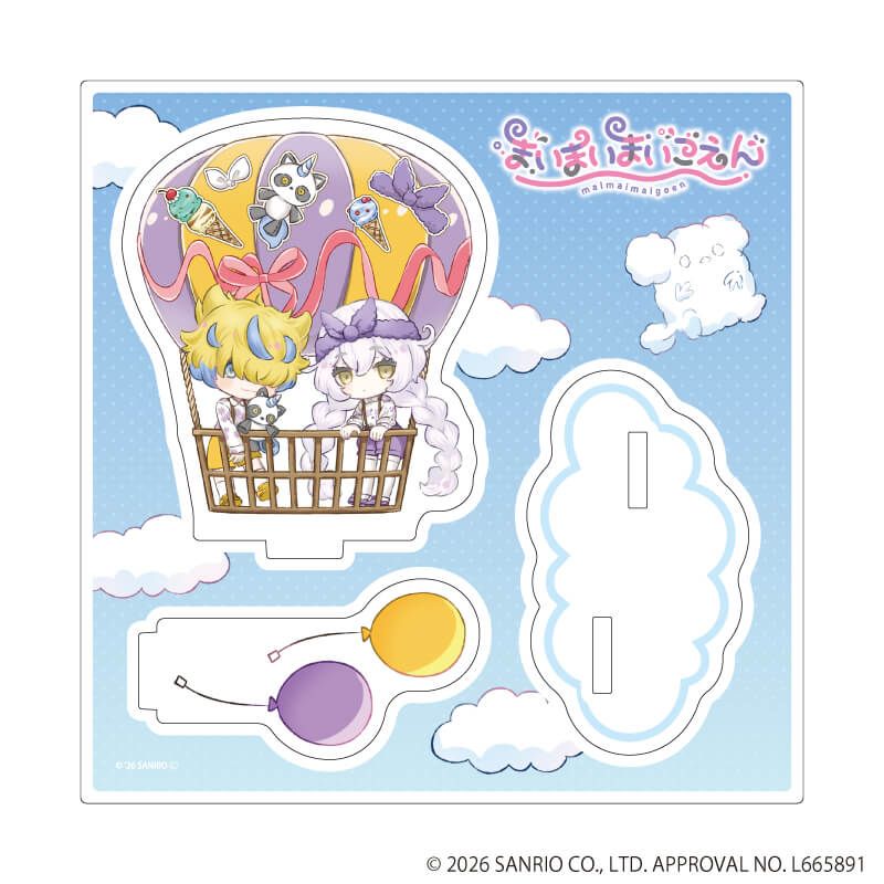 アクリルスタンドプレート「まいまいまいごえん」73/カナタ＆ゾーヤ(ミニキャライラスト)