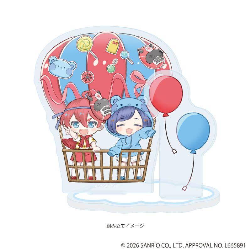 アクリルスタンドプレート「まいまいまいごえん」70/シンタ＆ワタル(ミニキャライラスト)