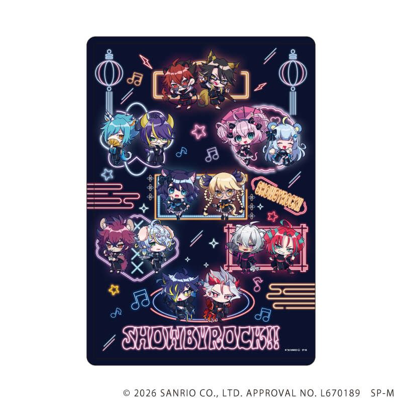 キャラクリアケース「SHOW BY ROCK!!」56/集合デザイン(ミニキャライラスト)