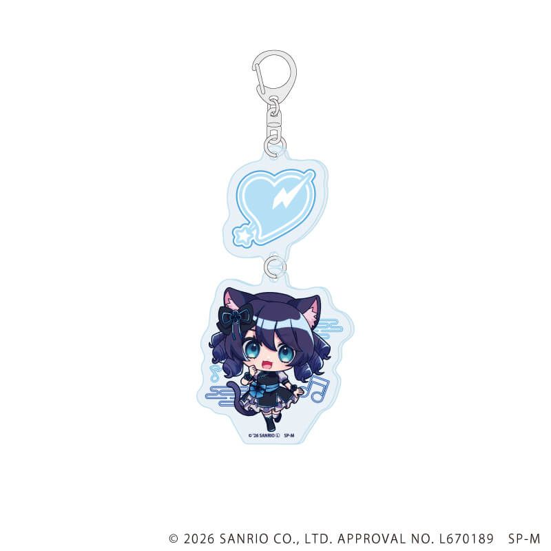 連結アクリルキーホルダー「SHOW BY ROCK!!」11/シアン(ミニキャライラスト)