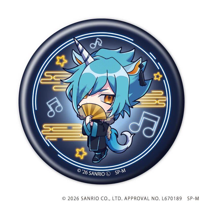 缶バッジ「SHOW BY ROCK!!」53/ブラインド(6種)(ミニキャライラスト)