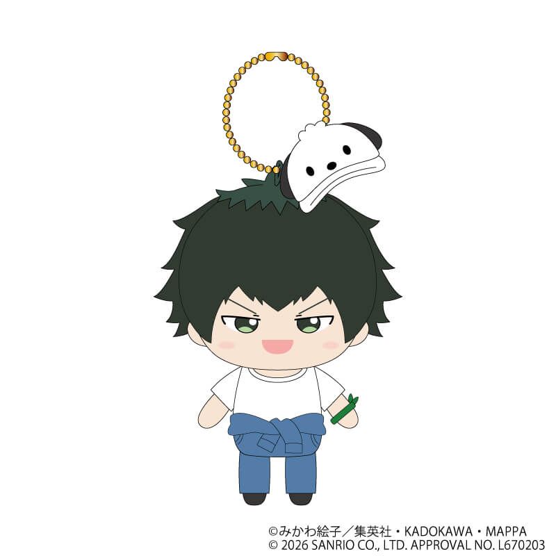 忘却バッテリー×サンリオキャラクターズ むにゅぐるみマスコット　巻田広伸×ポチャッコ(コラボイラスト)