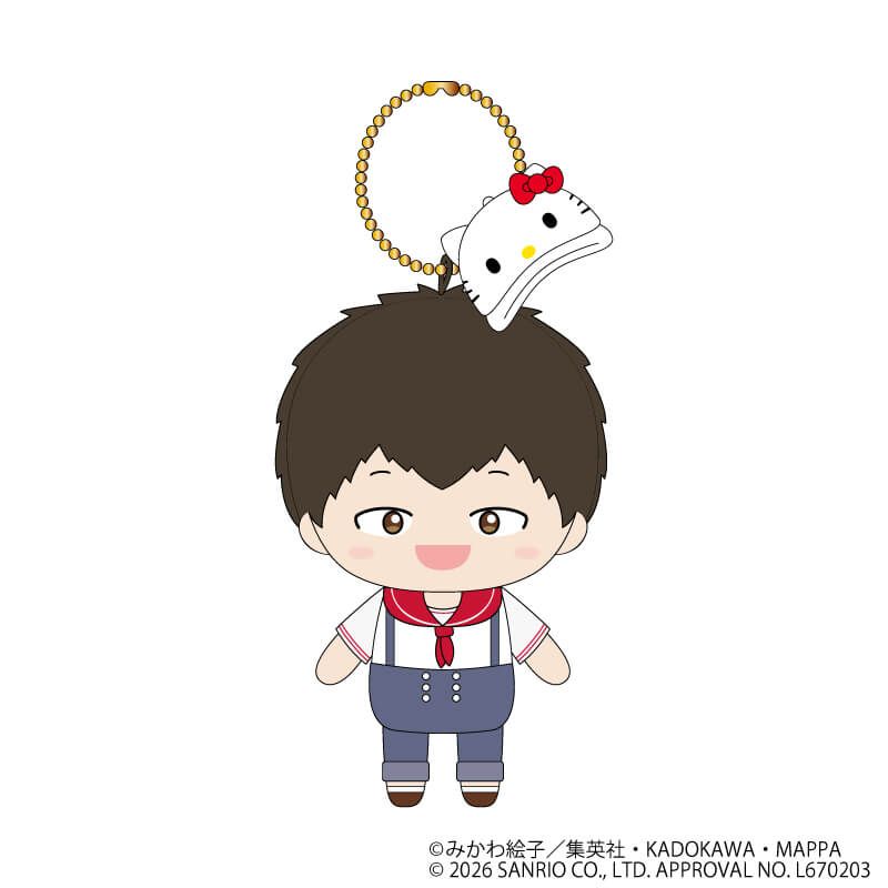 忘却バッテリー×サンリオキャラクターズ むにゅぐるみマスコット　山田太郎×ハローキティ(コラボイラスト)