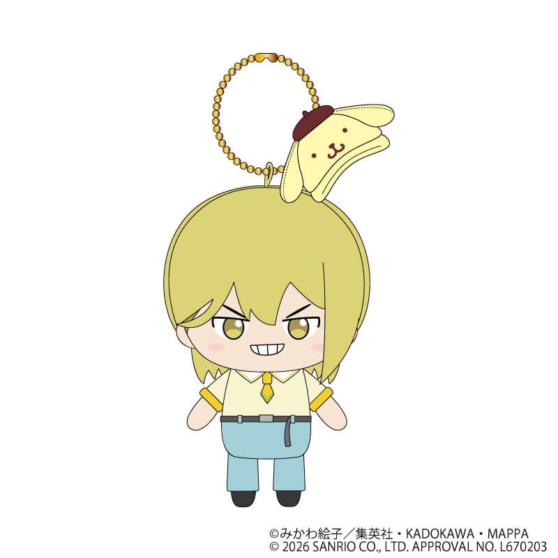 忘却バッテリー×サンリオキャラクターズ むにゅぐるみマスコット　藤堂葵×ポムポムプリン(コラボイラスト)