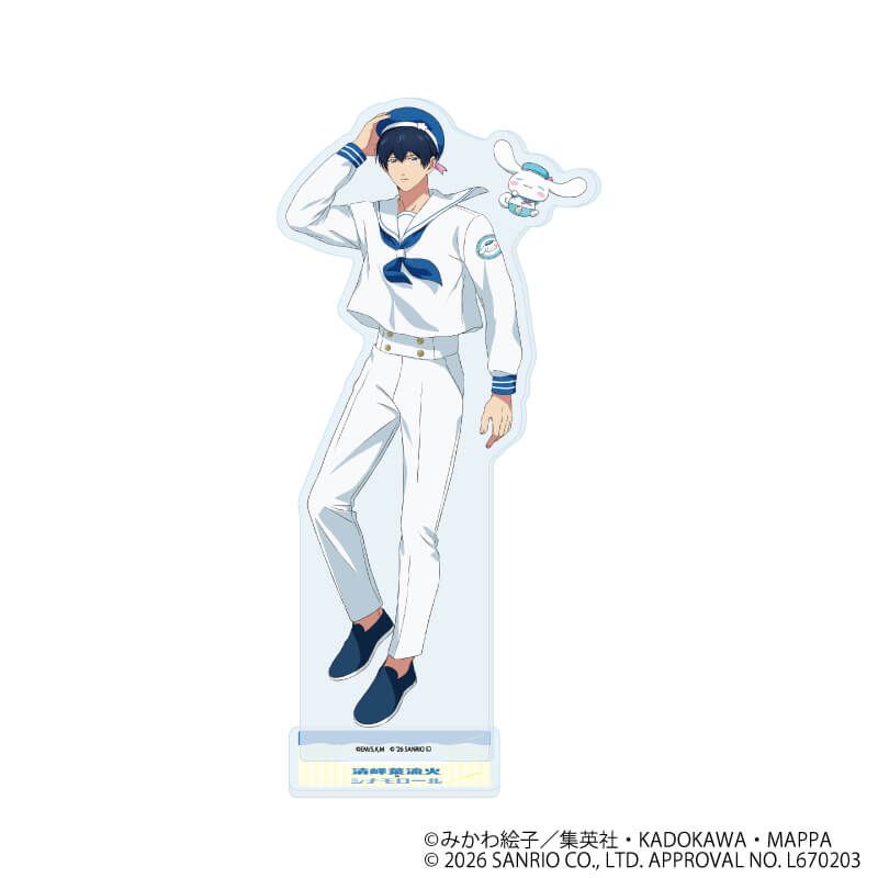 アクリルスタンド「忘却バッテリー×サンリオキャラクターズ」01/清峰葉流火×シナモロール(コラボイラスト)