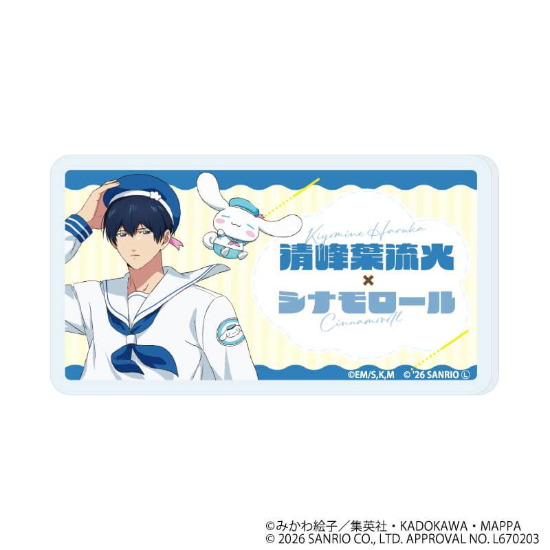 おなまえアクリルプレートバッジ「忘却バッテリー×サンリオキャラクターズ」01/コンプリートセット(全7種)(コラボイラスト)