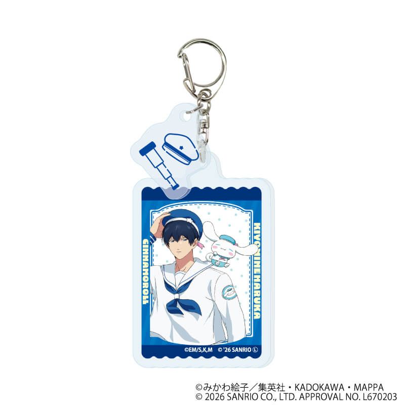 パーツ付きアクリルキーホルダー「忘却バッテリー×サンリオキャラクターズ」01/ブラインド(7種)(コラボイラスト)