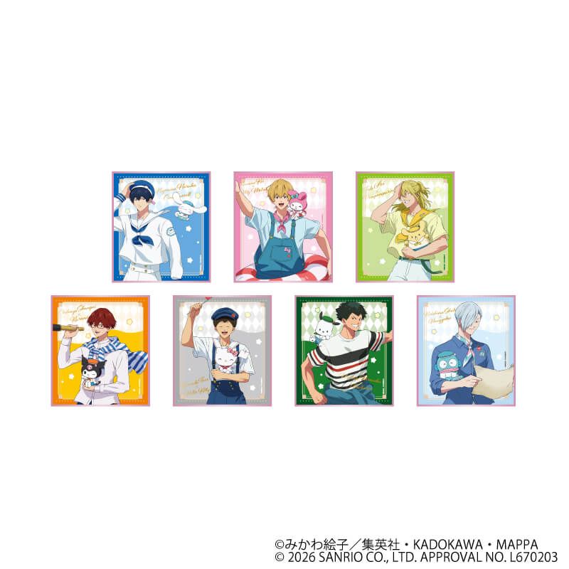 ミニ色紙「忘却バッテリー×サンリオキャラクターズ」01/コンプリートセット(全7種)(コラボイラスト)