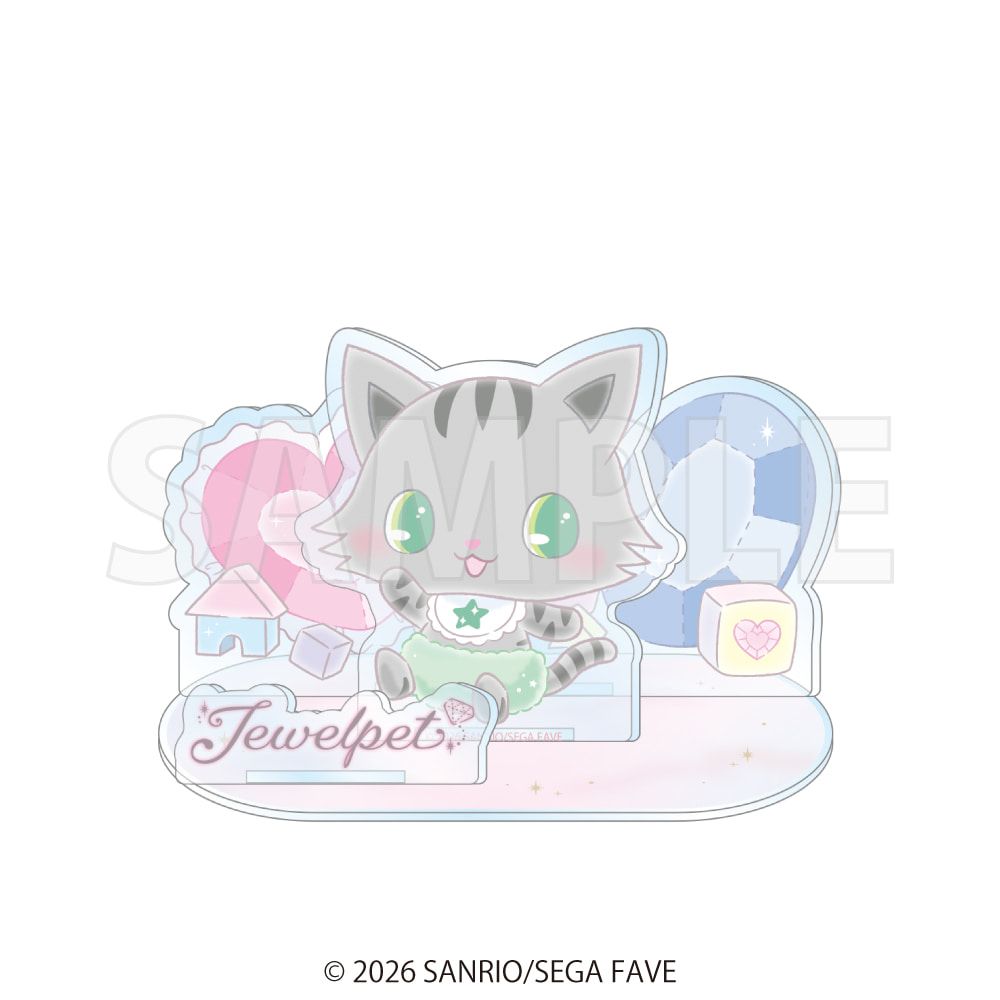 ジュエルペット 背景付きアクリルスタンド トール