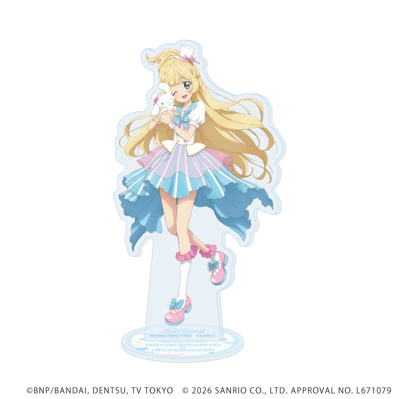 アクリルスタンド「アイカツスターズ！×サンリオキャラクターズ」14/白鳥ひめ×シナモロール(コラボイラスト(等身))