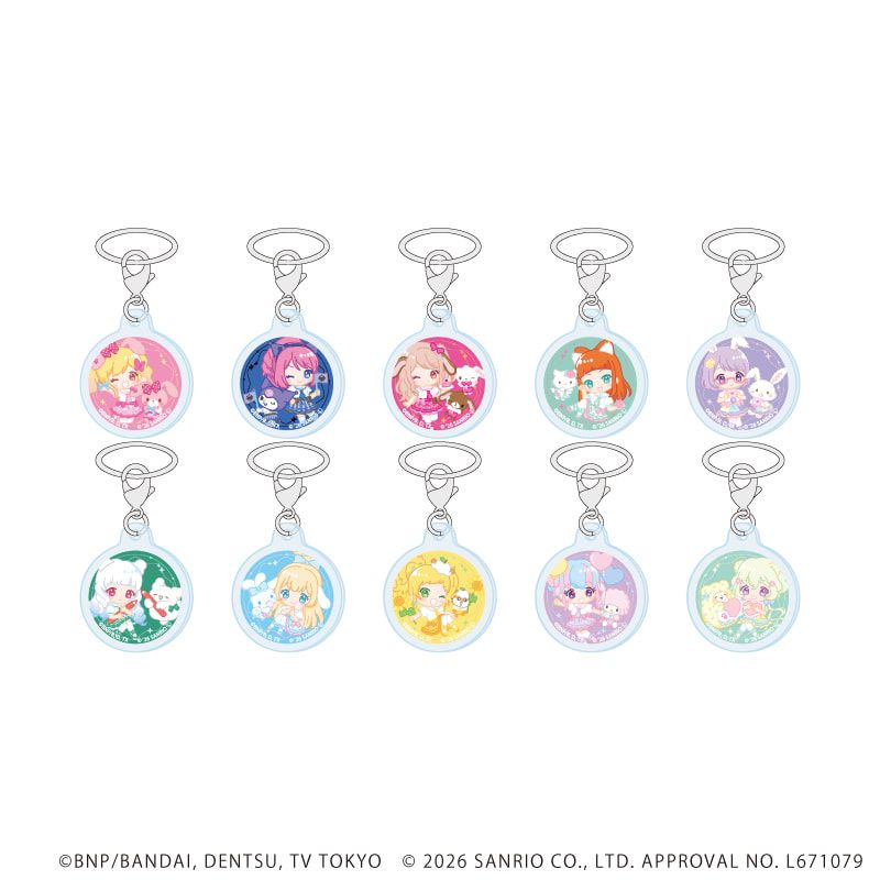 アンブレラマーカー「アイカツスターズ！×サンリオキャラクターズ」01/トレーディング(10種)(コラボイラスト(ミニキャラ))