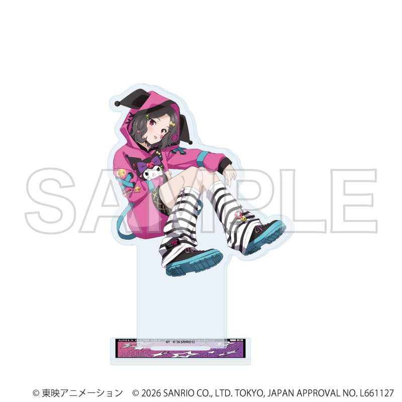 アクリルスタンド「ガールズバンドクライ×サンリオキャラクターズ」22/海老塚 智×クロミ(コラボイラスト)