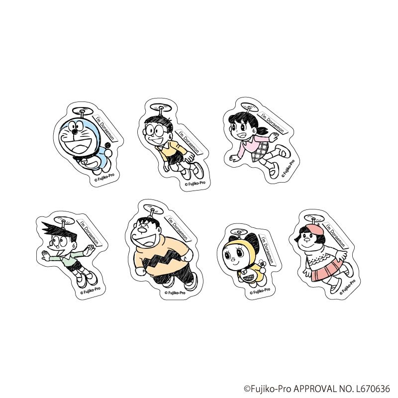 フレークシール(7枚セット)「I'm Doraemon」01/I’ｍ Doraemon