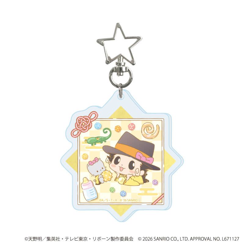 星型ナスカンアクリルキーホルダー「家庭教師ヒットマンREBORN!×SANRIO CHARACTERS」01/コンプリートセット(全10種)(コラボイラスト)