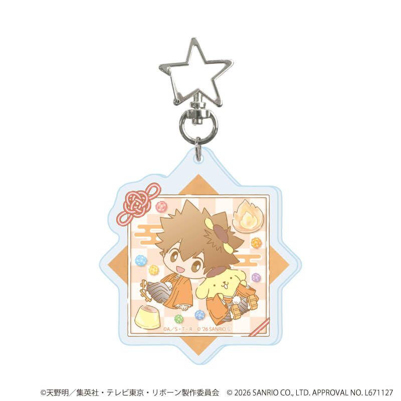 星型ナスカンアクリルキーホルダー「家庭教師ヒットマンREBORN!×SANRIO CHARACTERS」01/コンプリートセット(全10種)(コラボイラスト)