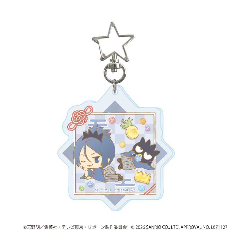 星型ナスカンアクリルキーホルダー「家庭教師ヒットマンREBORN!×SANRIO CHARACTERS」01/コンプリートセット(全10種)(コラボイラスト)