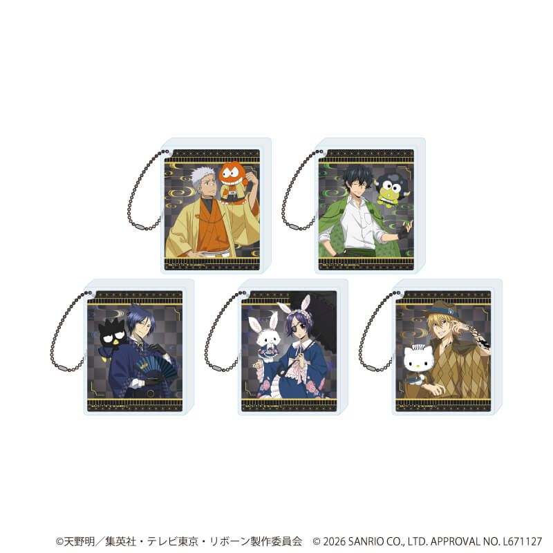 アクリルブロックキーホルダー「家庭教師ヒットマンREBORN!×SANRIO CHARACTERS」02/コンプリートセット(全5種)(コラボイラスト)