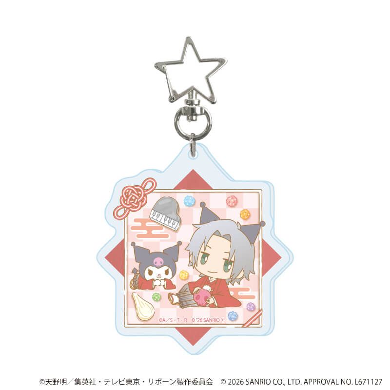 星型ナスカンアクリルキーホルダー「家庭教師ヒットマンREBORN!×SANRIO CHARACTERS」01/ブラインド(10種)(コラボイラスト)