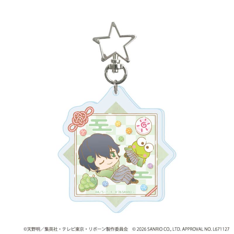 星型ナスカンアクリルキーホルダー「家庭教師ヒットマンREBORN!×SANRIO CHARACTERS」01/ブラインド(10種)(コラボイラスト)